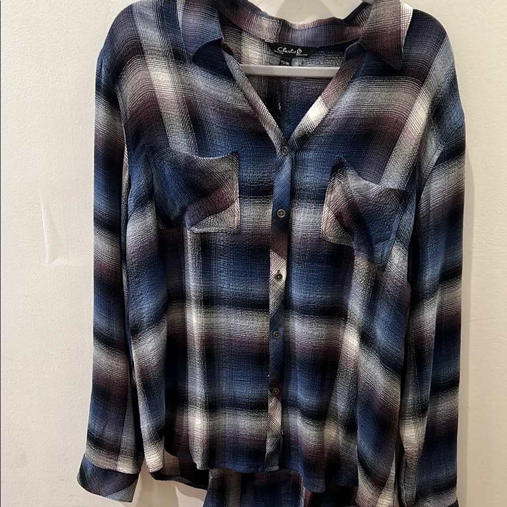 Charlie B Plaid Button-Up Shirt